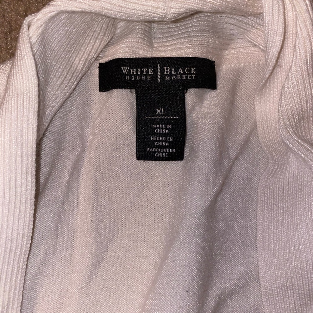 White House Black Market XL White Cardigan 🤩